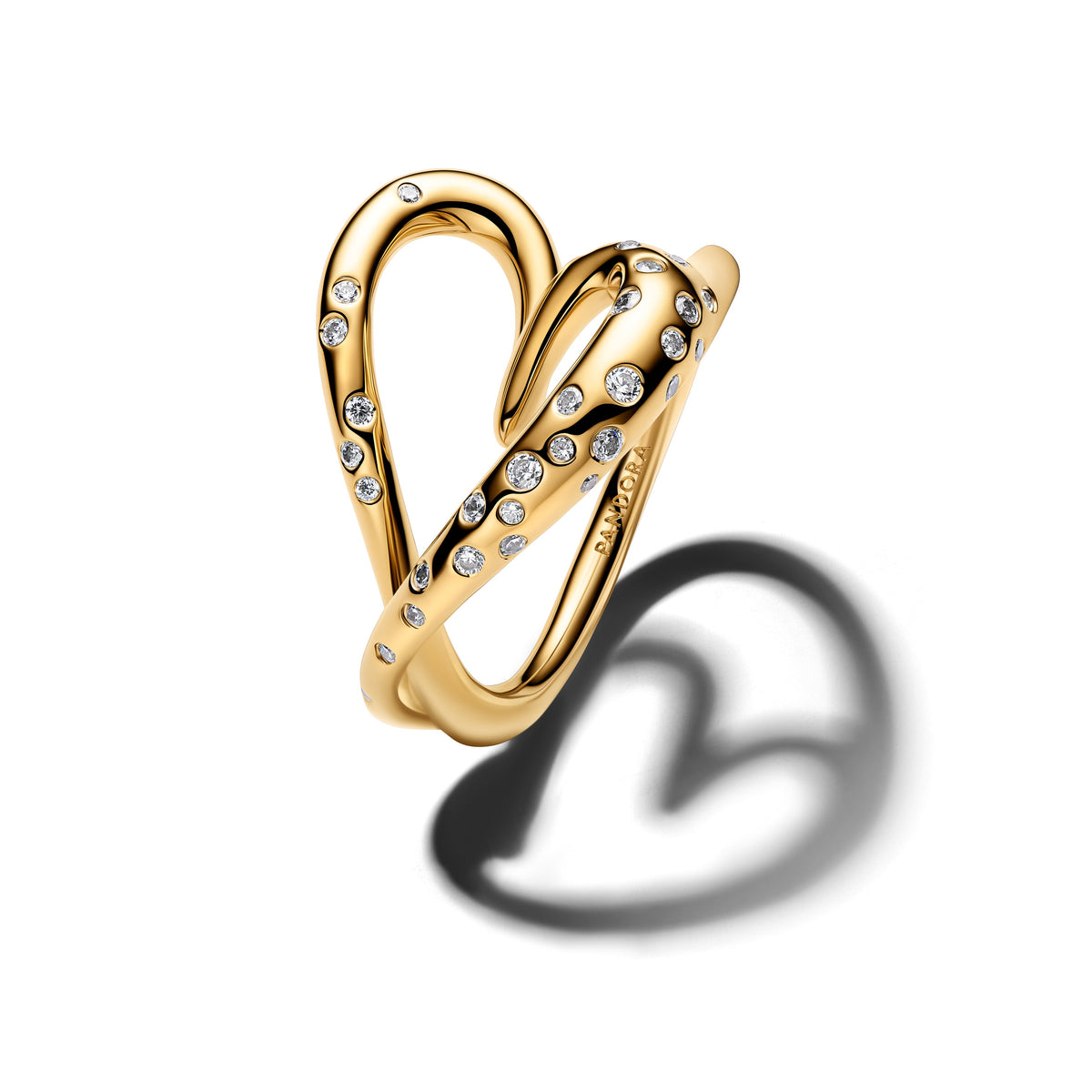 Ring – Organically Shaped Stone-Set Heart
