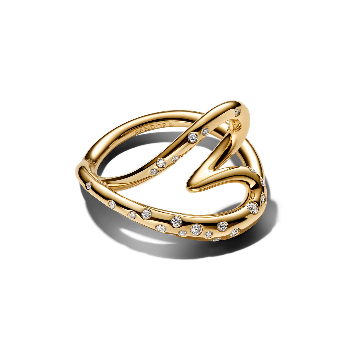 Ring – Organically Shaped Stone-Set Heart