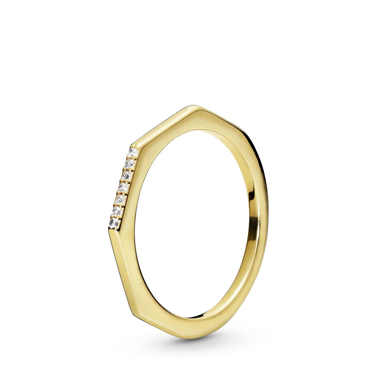 Ring – 14k Gold-Plated – Multifaceted