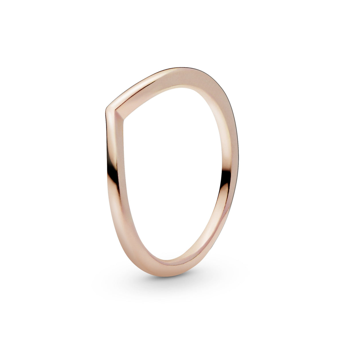 Ring – 14k Rose Gold-Plated – Polished Wishbone
