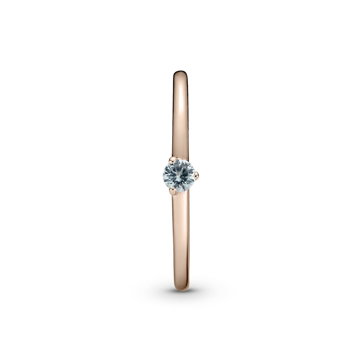 Ring – Sterling Silver – Light Blue Solitaire