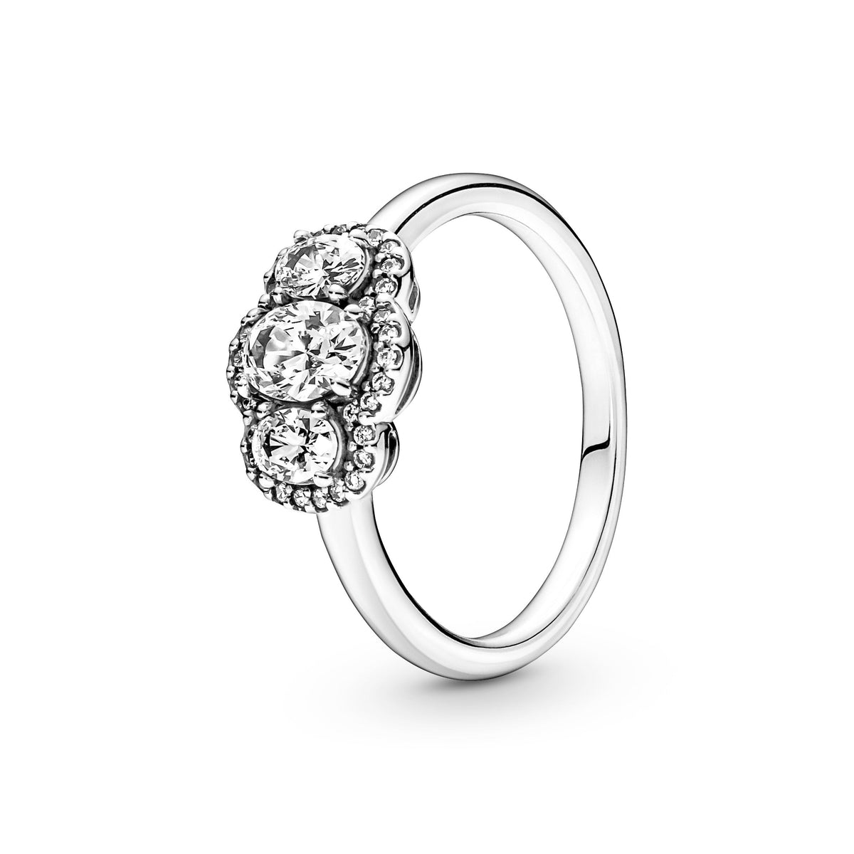 Ring – Sterling Silver – Three Stone Vintage