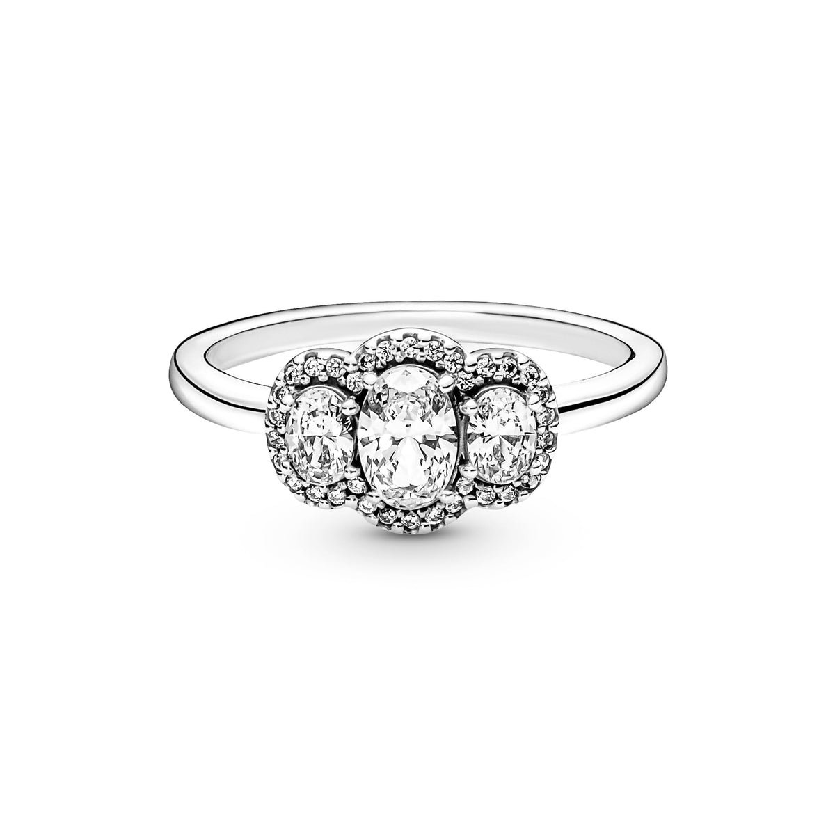 Ring – Sterling Silver – Three Stone Vintage