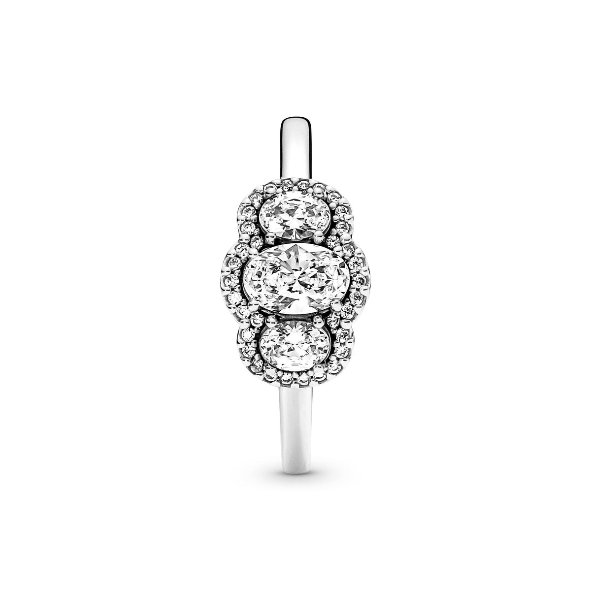 Ring – Sterling Silver – Three Stone Vintage