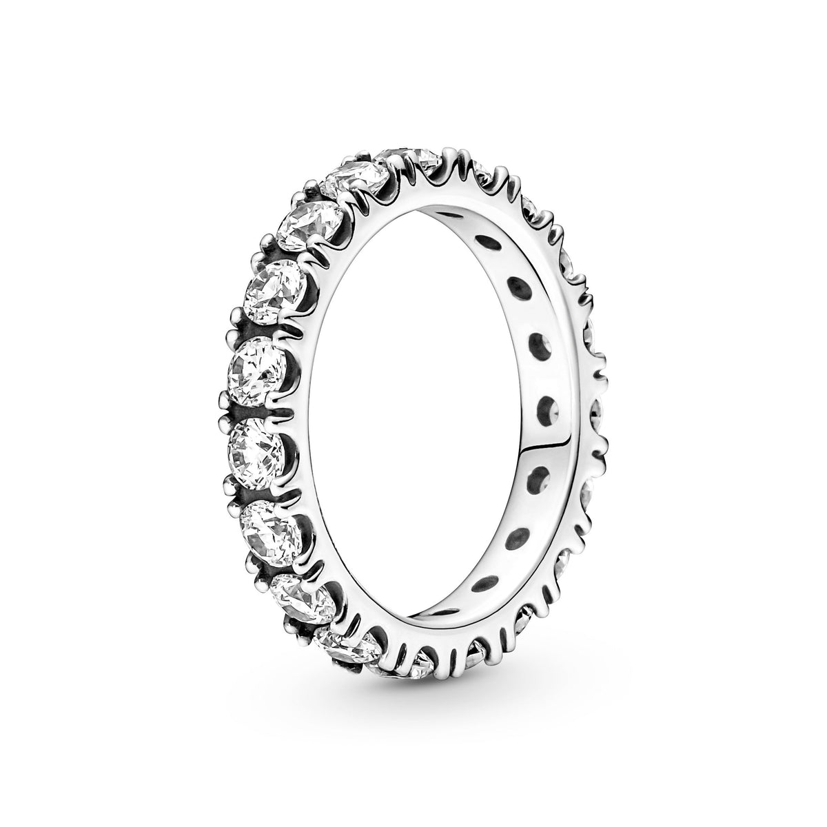 Ring – Sterling Silver – Sparkling Row Eternity