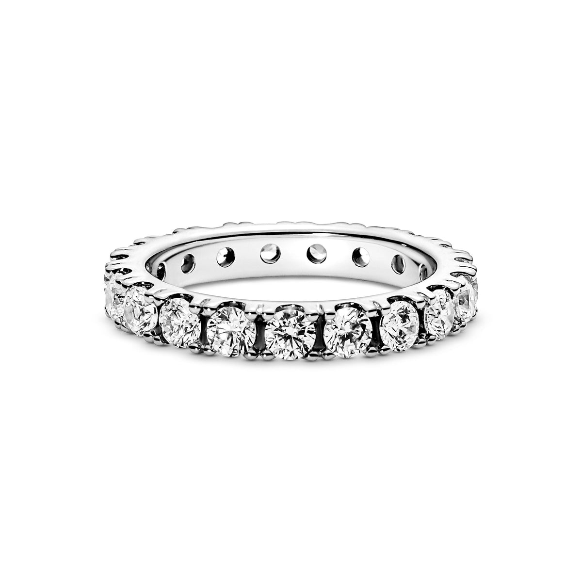 Ring – Sterling Silver – Sparkling Row Eternity