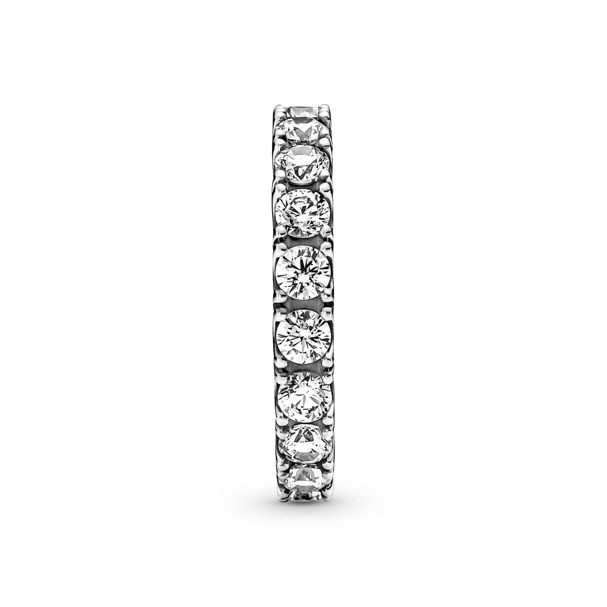 Ring – Sterling Silver – Sparkling Row Eternity