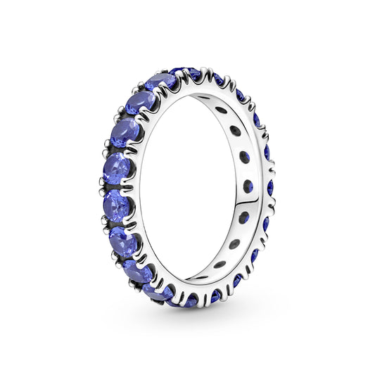 Ring – Sterling Silver – Sparkling Row Eternity