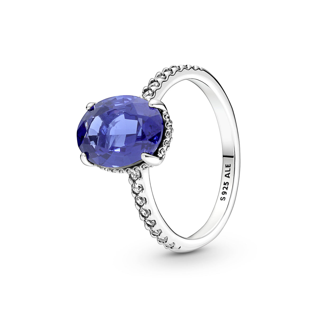 Ring – Sterling Silver – Sparkling Statement Halo