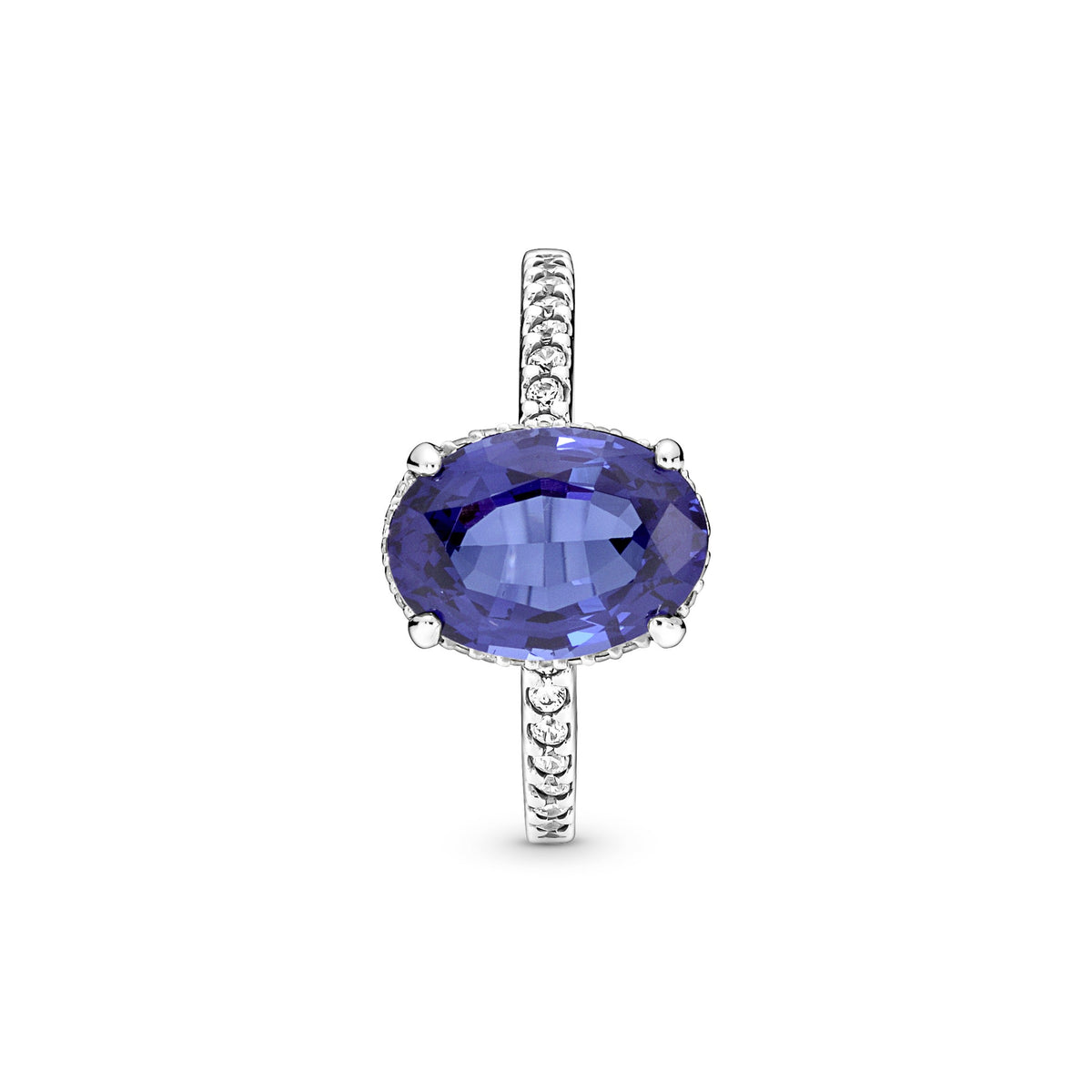 Ring – Sterling Silver – Sparkling Statement Halo