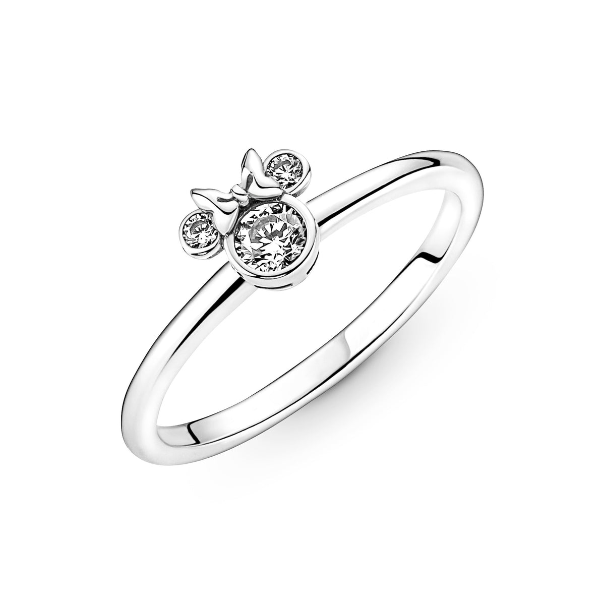 Ring – Sterling Silver – Disney Minnie Mouse Sparkling Head