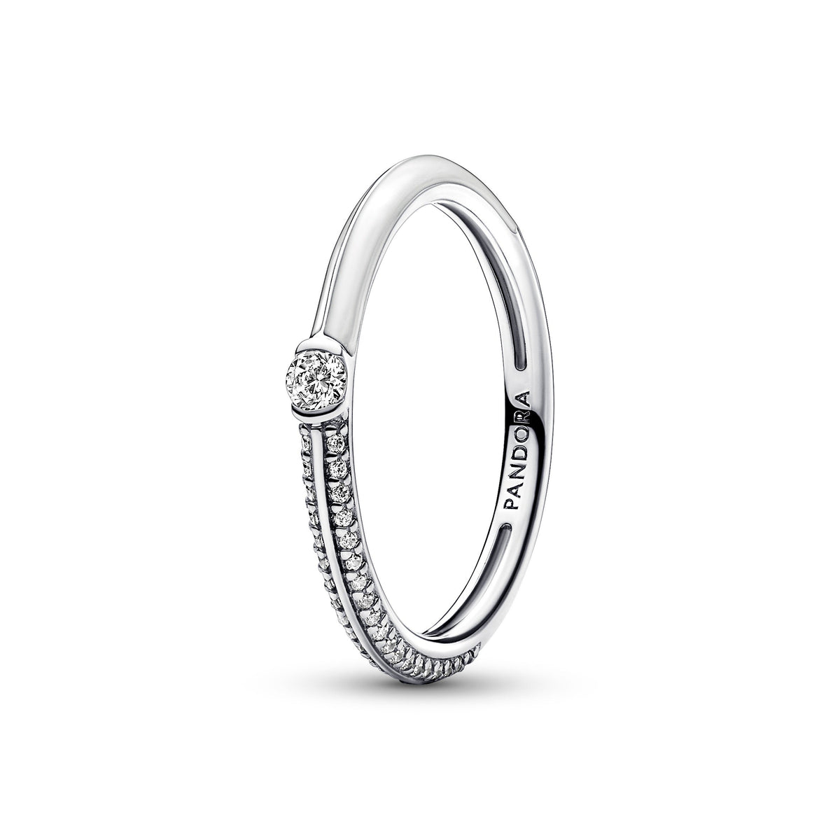 Ring – Sterling Silver – Pandora ME Pavé & White Dual