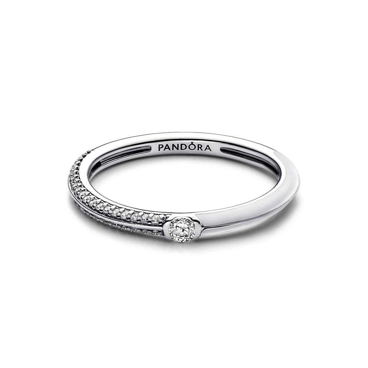 Ring – Sterling Silver – Pandora ME Pavé & White Dual