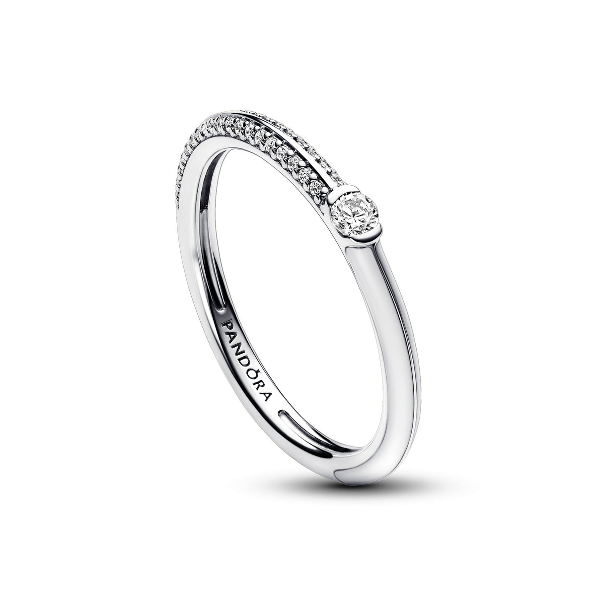 Ring – Sterling Silver – Pandora ME Pavé & White Dual