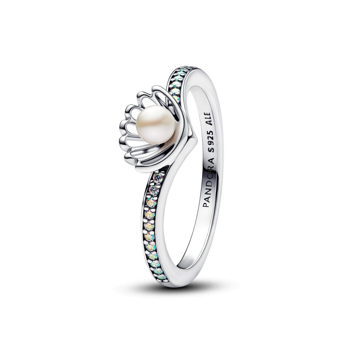 Ring – Sterling Silver – Disney Princess Ariel Shell Treated Freshwater Cultured Pearl