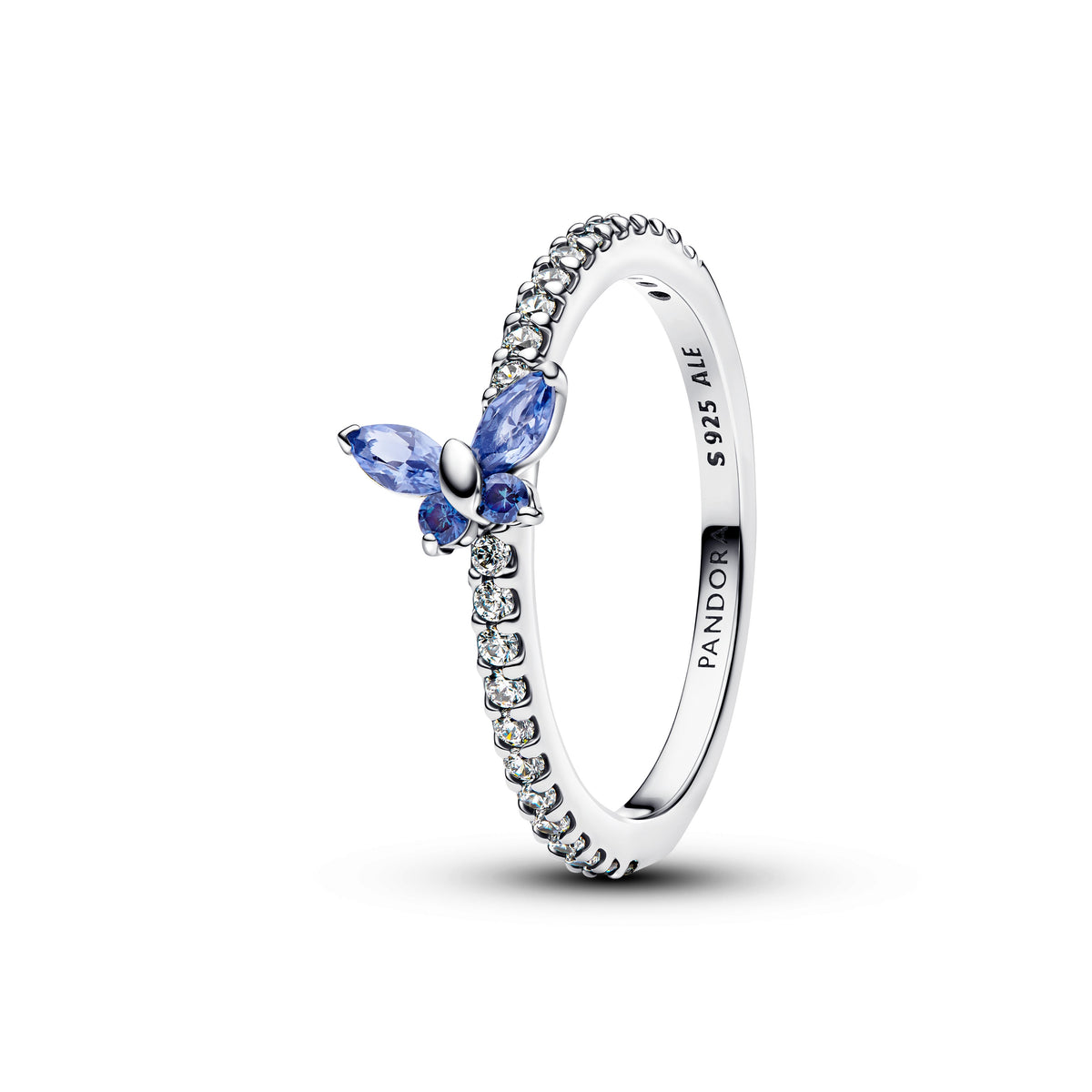 Ring – Sterling Silver – Sparkling Butterfly