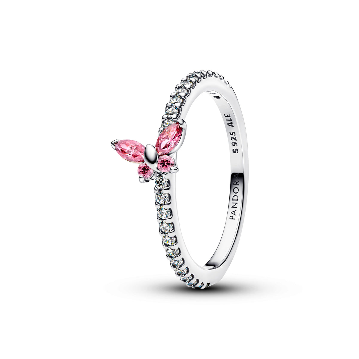 Ring – Sterling Silver – Sparkling Butterfly