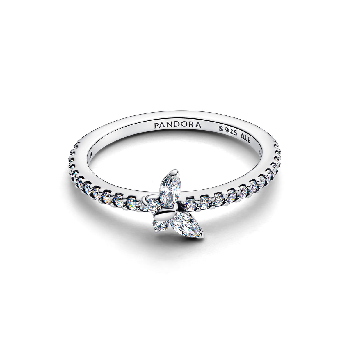 Ring – Sterling Silver – Sparkling Butterfly