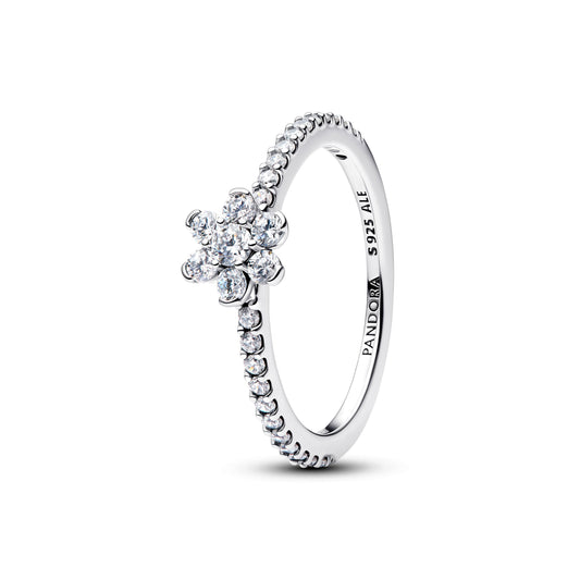 Ring – Sterling Silver – Sparkling Flower