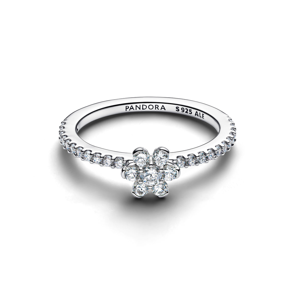 Ring – Sterling Silver – Sparkling Flower