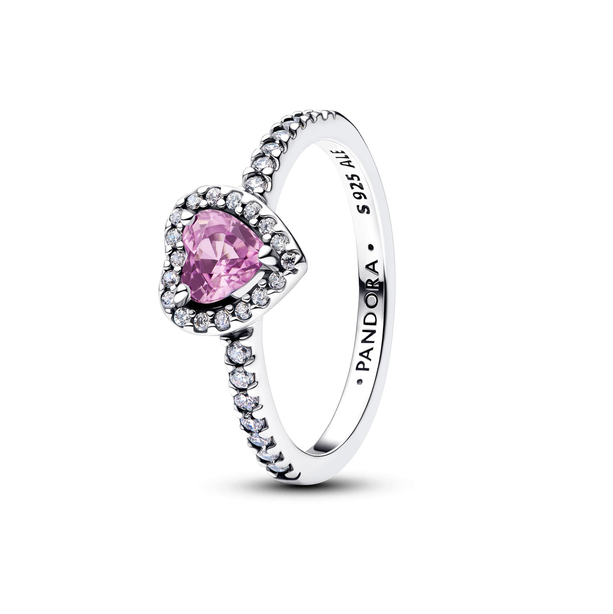 Ring – Sterling Silver – Elevated Light Purple Heart
