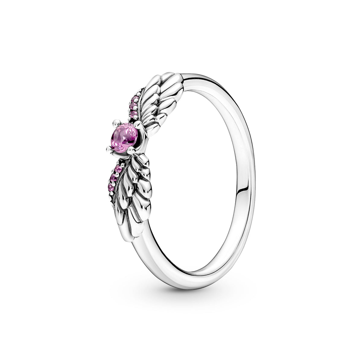 Ring – Sterling Silver – Sparkling Angel Wings