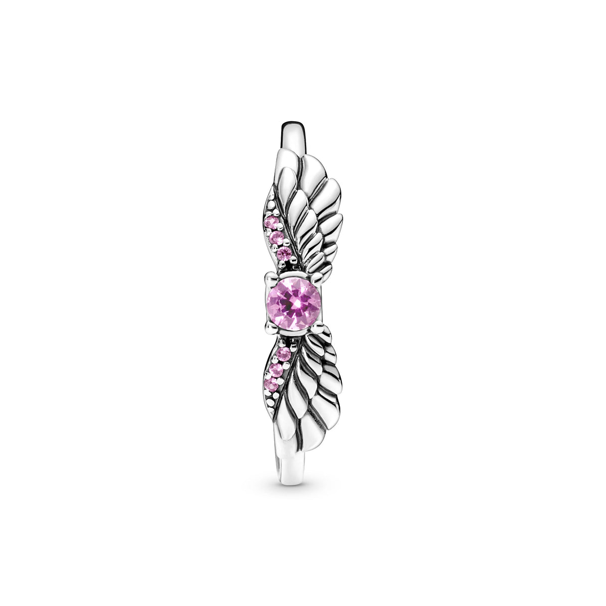 Ring – Sterling Silver – Sparkling Angel Wings