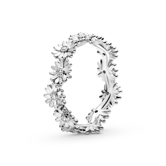Ring – 14k Rose Gold-Plated – Sparkling Daisy Flower Crown