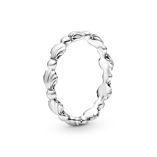 Ring – Sterling Silver – Beaded Seashell Band