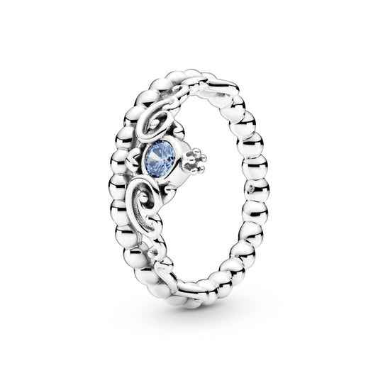 Ring – Sterling Silver – Disney Cinderella Blue Tiara