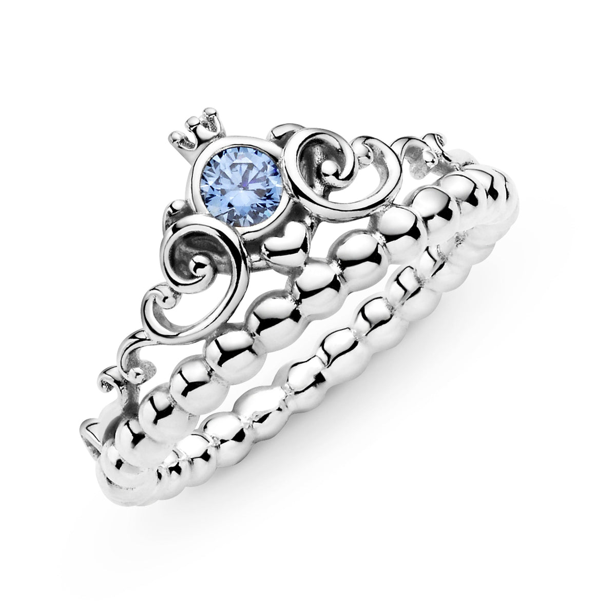 Ring – Sterling Silver – Disney Cinderella Blue Tiara