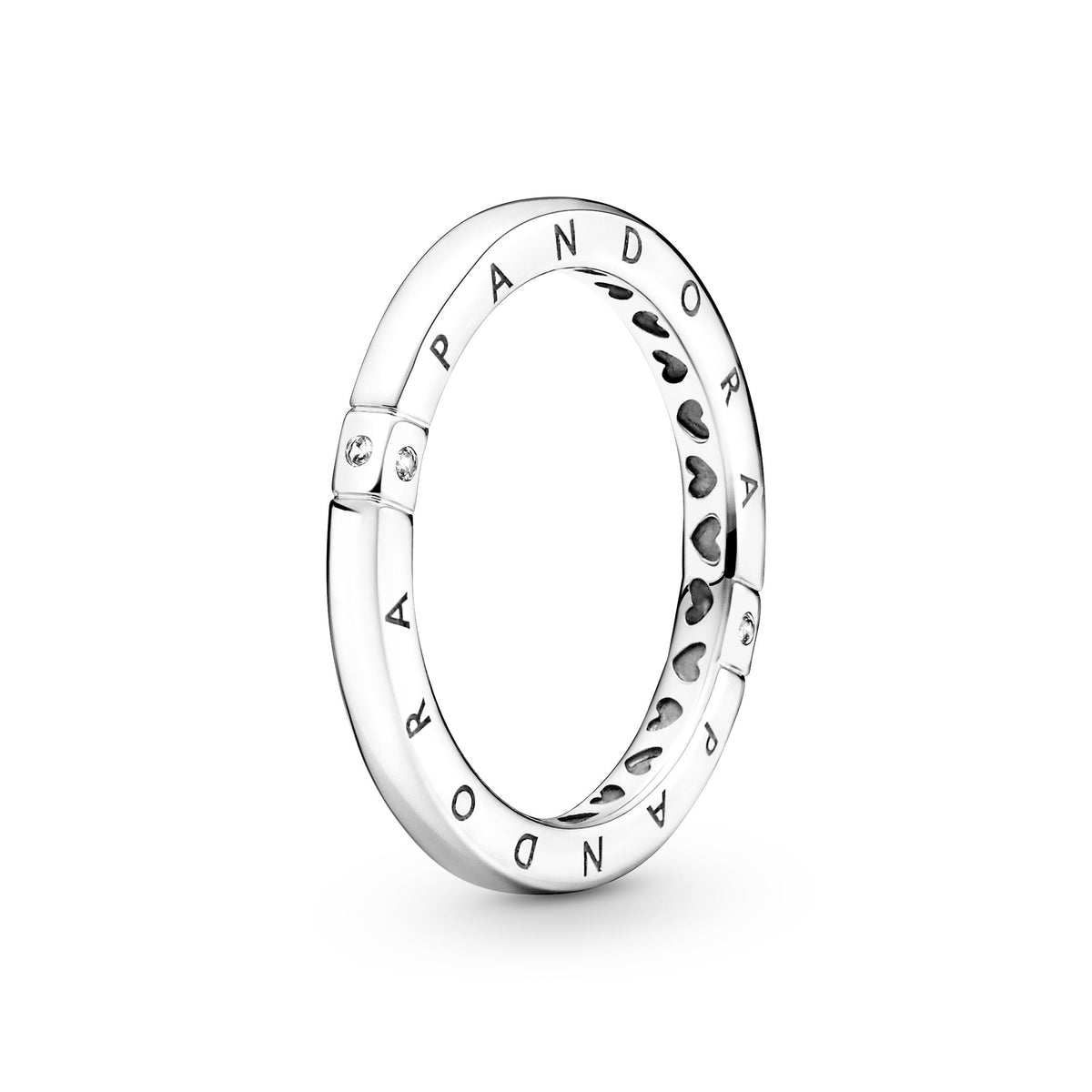 Ring – Sterling Silver – Logo & Hearts