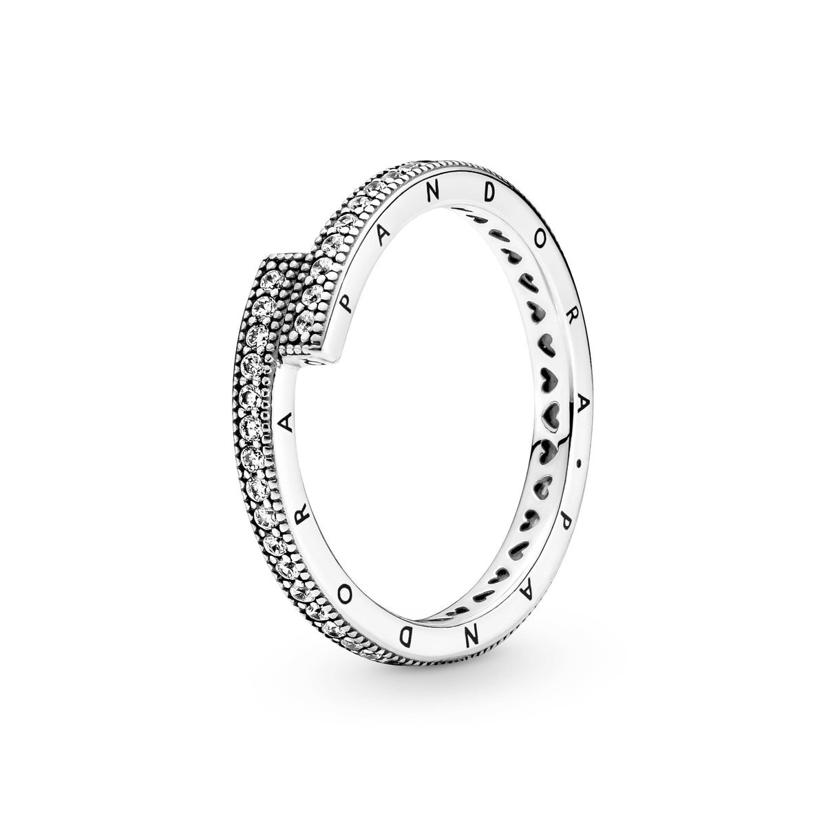 Ring – Sterling Silver – Sparkling Overlapping