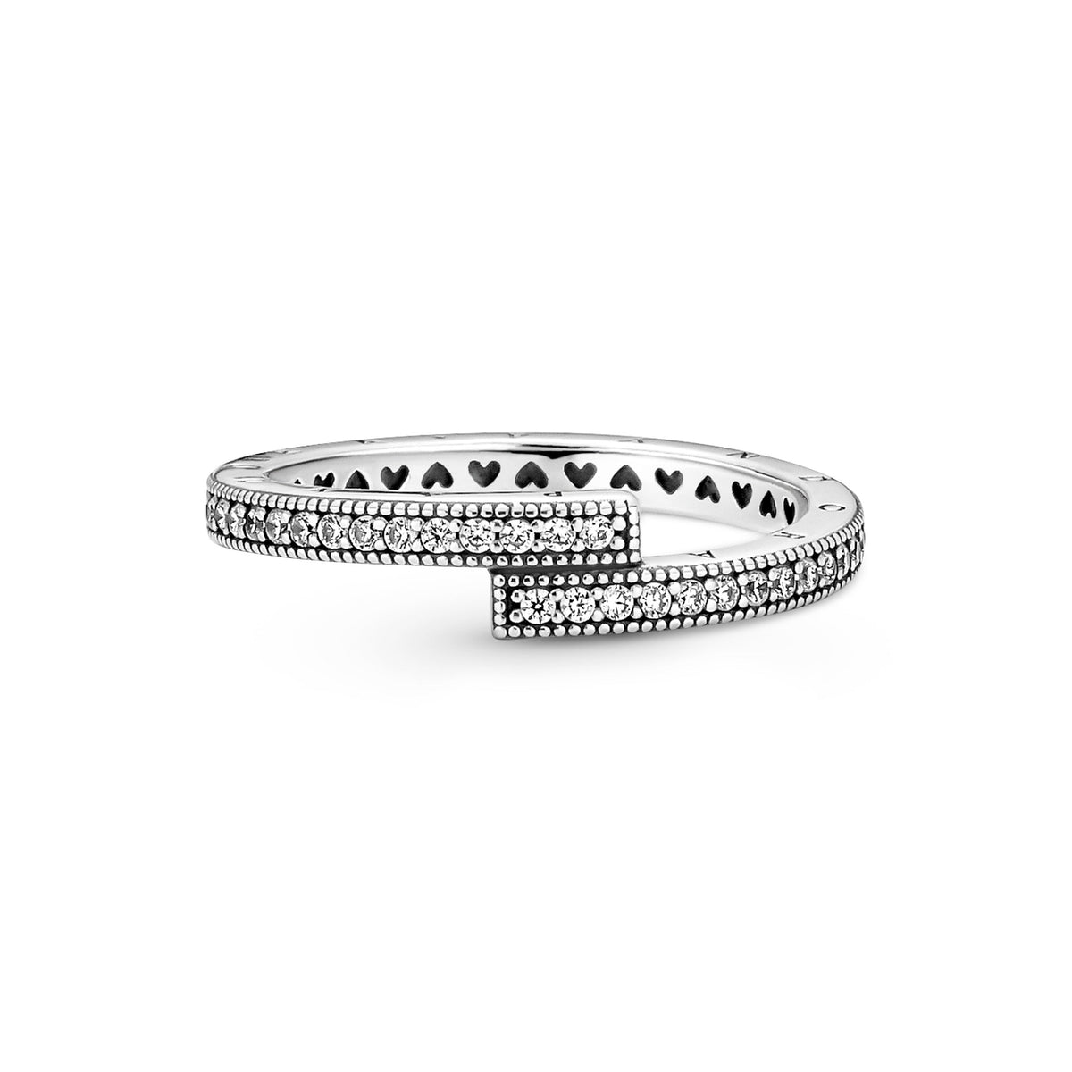 Ring – Sterling Silver – Sparkling Overlapping