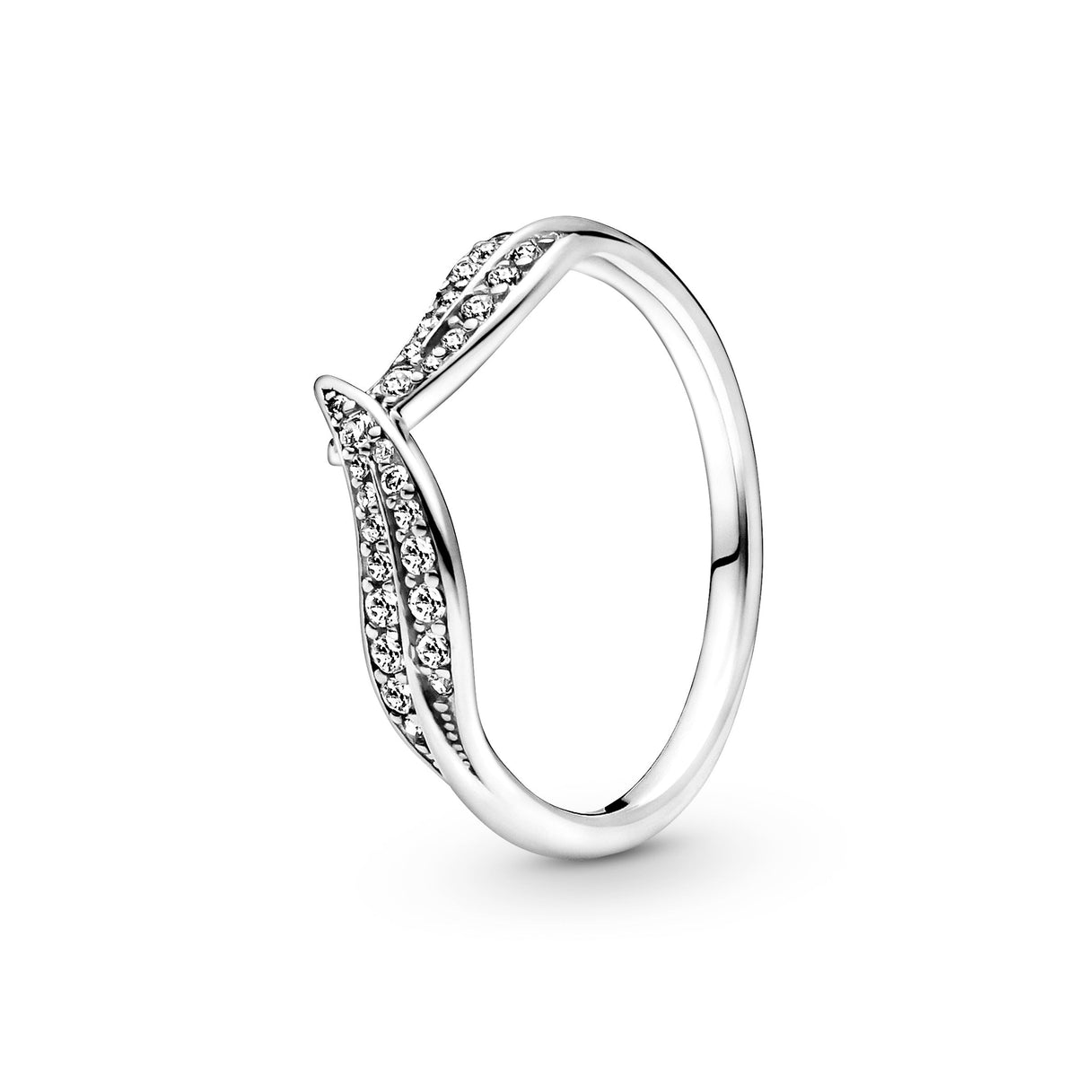 Ring – Sterling Silver – Sparkling Leaves
