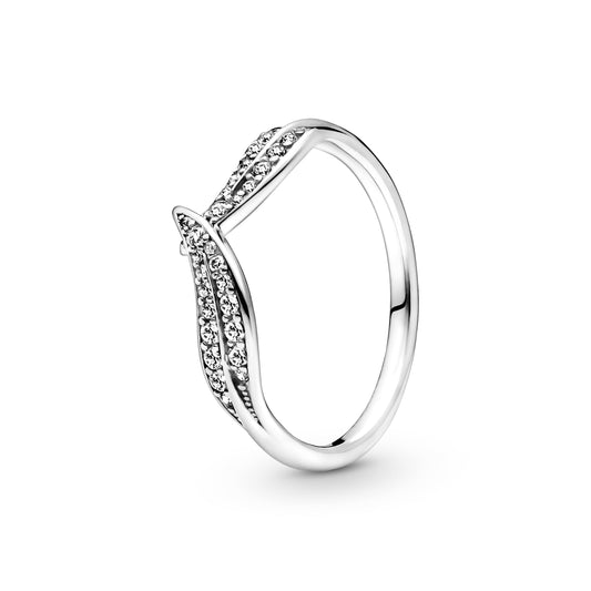 Ring – Sterling Silver – Sparkling Leaves