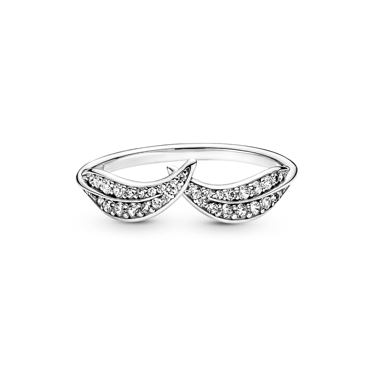 Ring – Sterling Silver – Sparkling Leaves