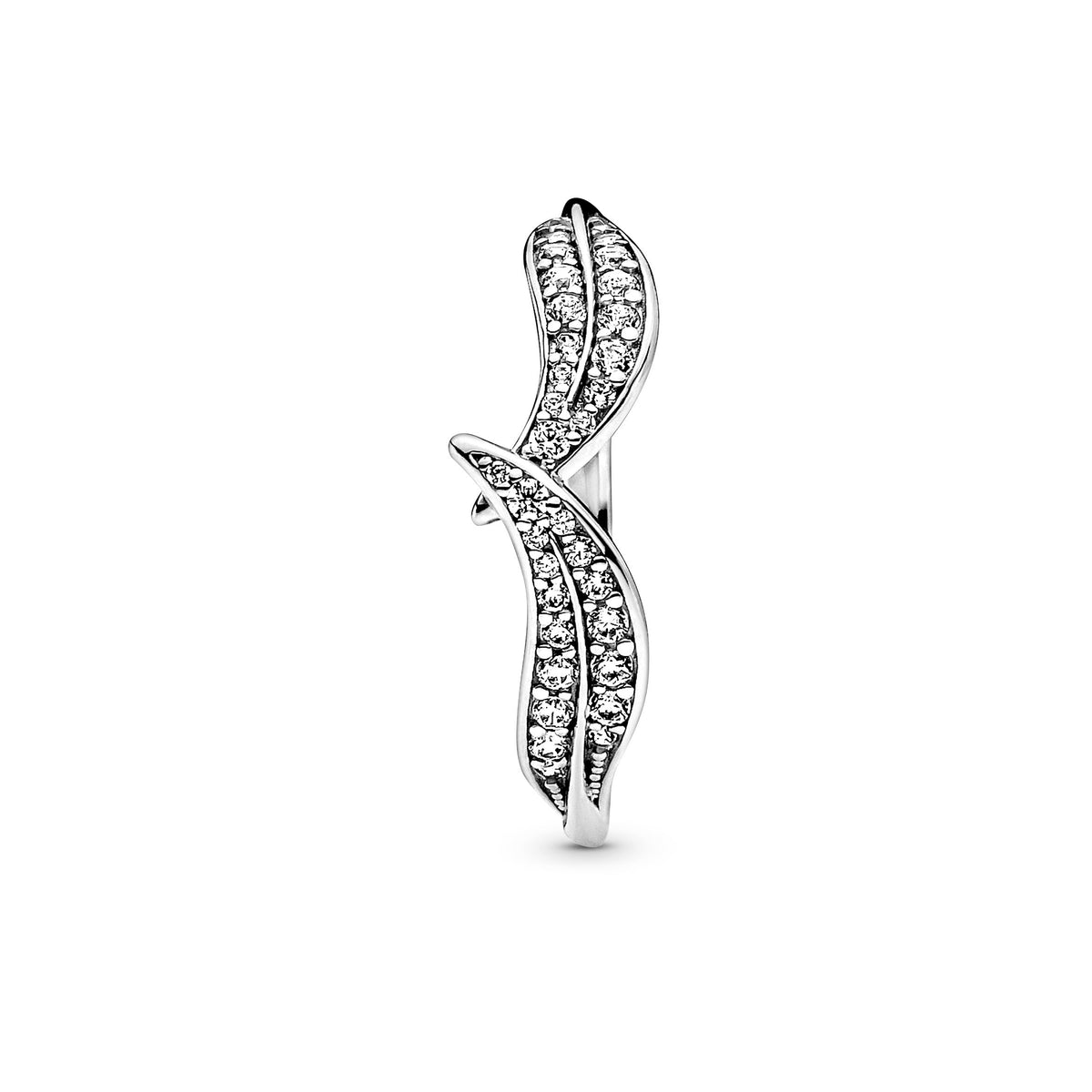 Ring – Sterling Silver – Sparkling Leaves
