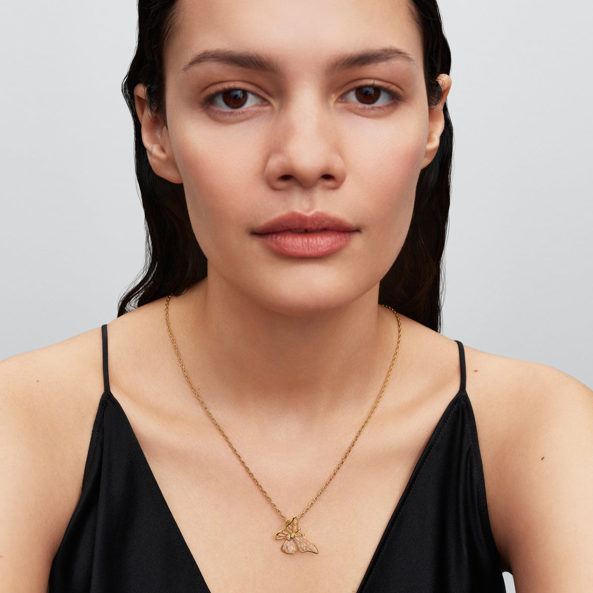 Charm – 14k Gold-Plated – Oversized Butterfly Openwork