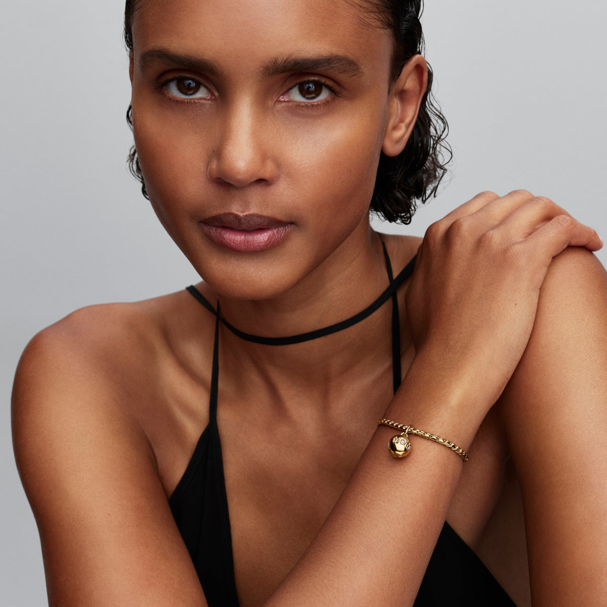 Charm – 14k Gold-Plated – Mom Ball Clasp