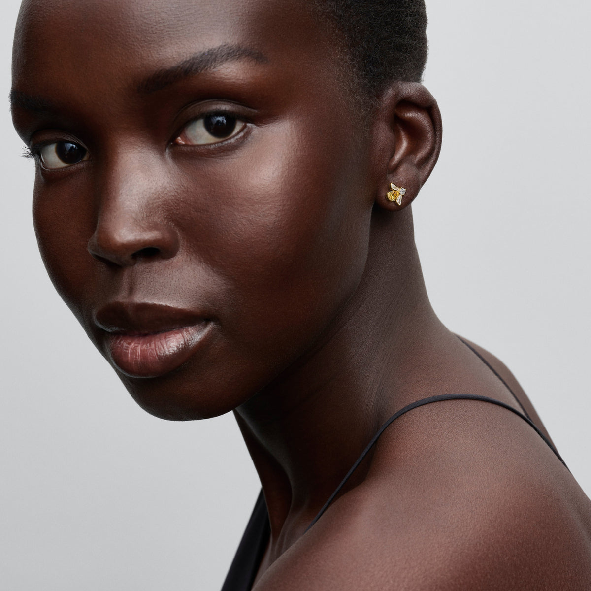 Stud Earrings – 14k Gold-Plated – Honey Bee