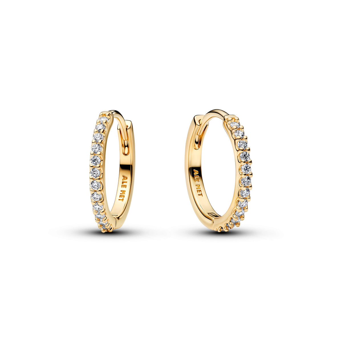 Hoop Earrings – 14k Gold-Plated – Sparkling Mini