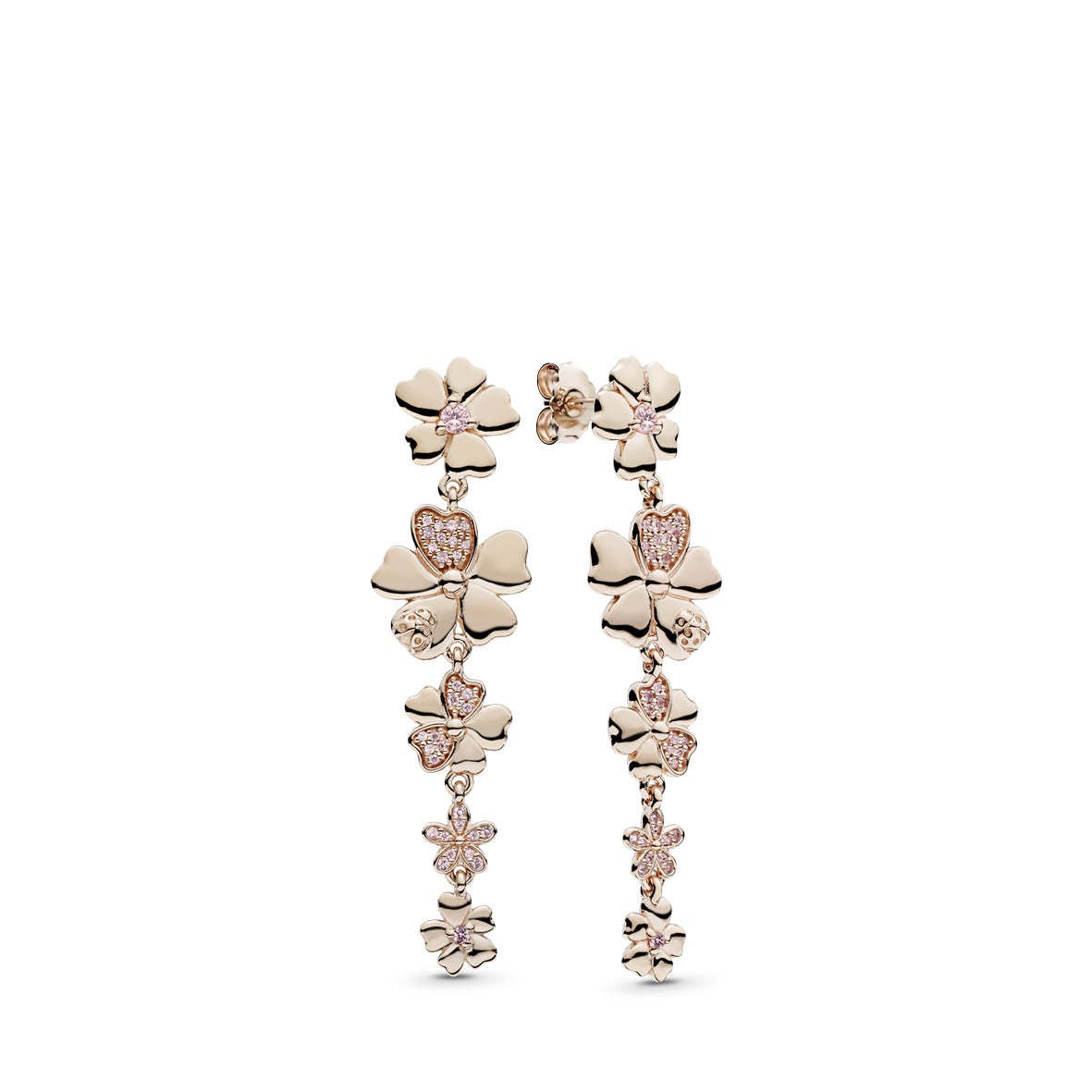 Drop Earrings – 14k Rose Gold-Plated – Wildflower Meadow