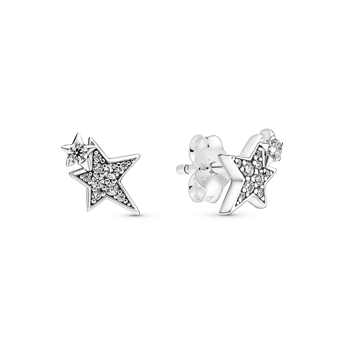 Gift Set – Sterling Silver – Sparkling Asymmetric Star