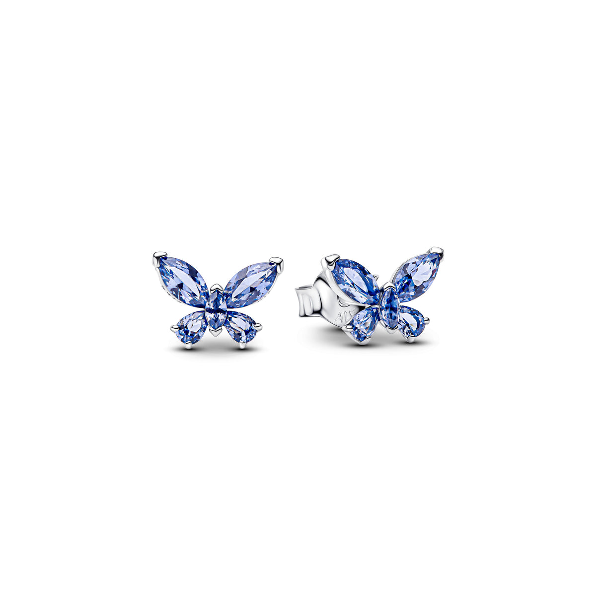 Stud Earrings – Sterling Silver – Butterfly