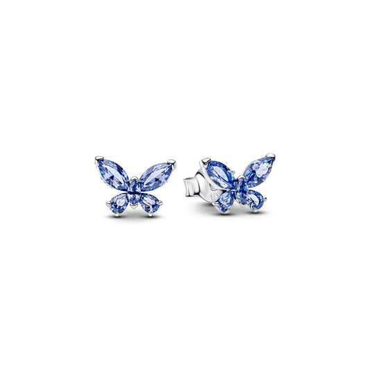 Stud Earrings – Sterling Silver – Butterfly