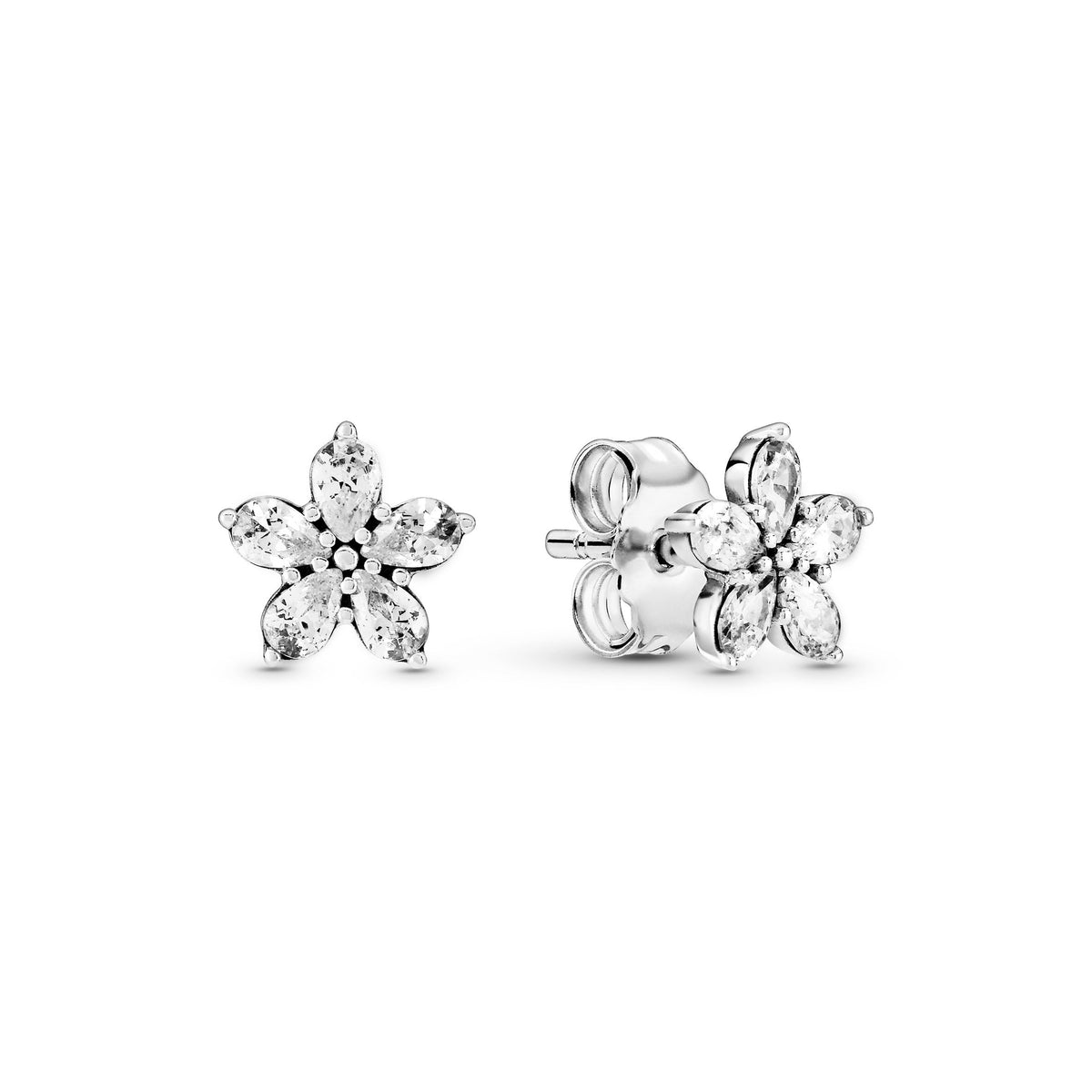 Necklace – Sterling Silver – Sparkling Snowflake & Earring Gift Set
