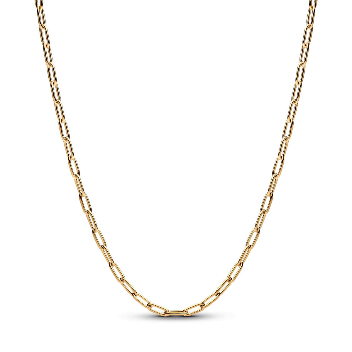 Chain Necklace – 14k Gold-Plated – Elongated Link