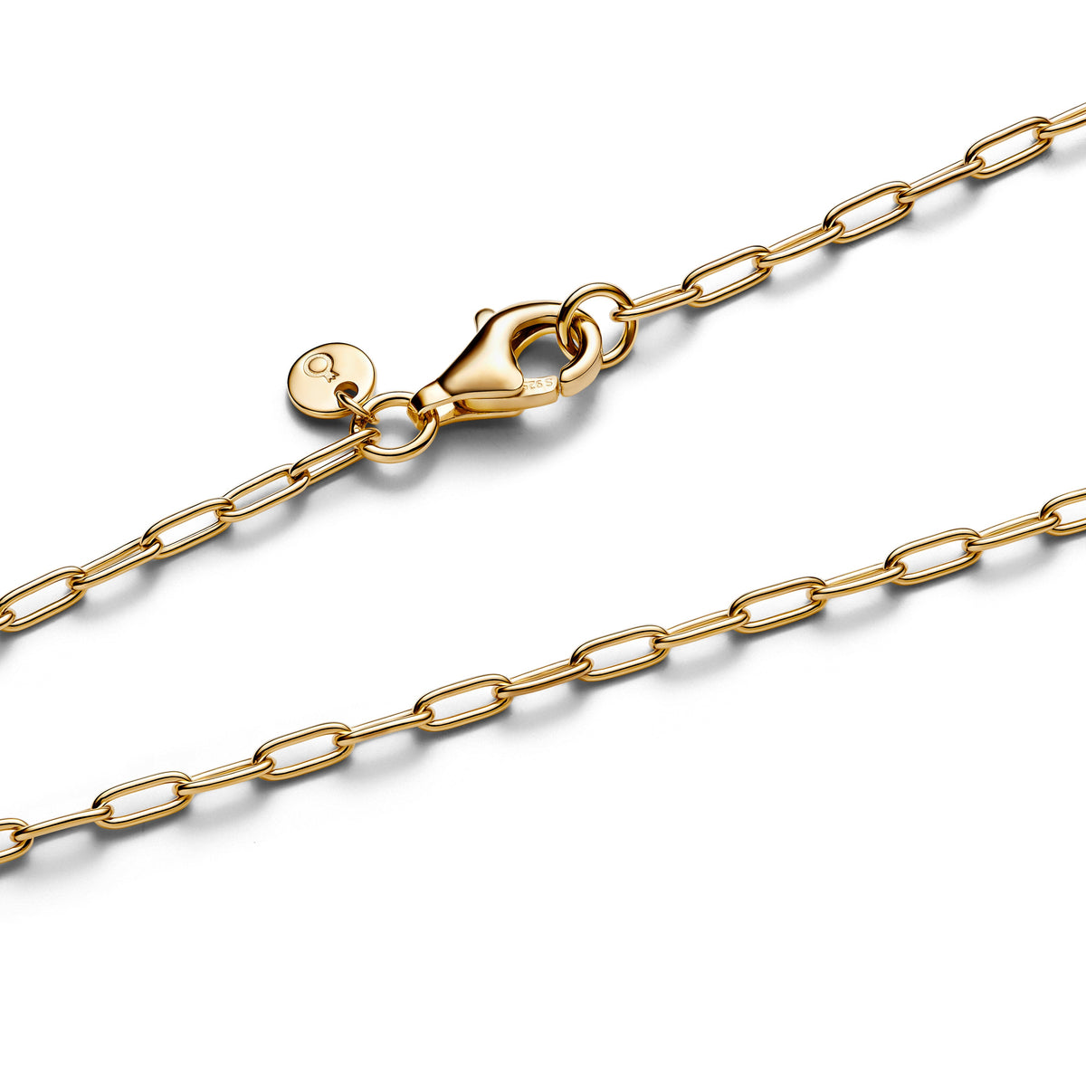 Chain Necklace – 14k Gold-Plated – Elongated Link