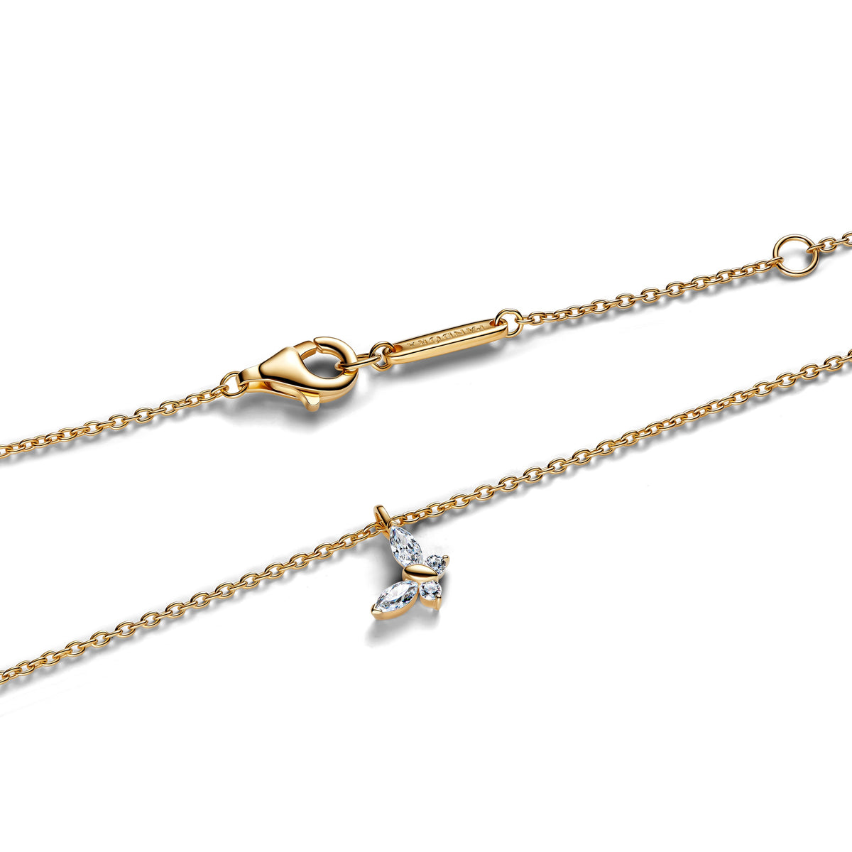 Pendant Necklace – 14k Gold-Plated – Butterfly